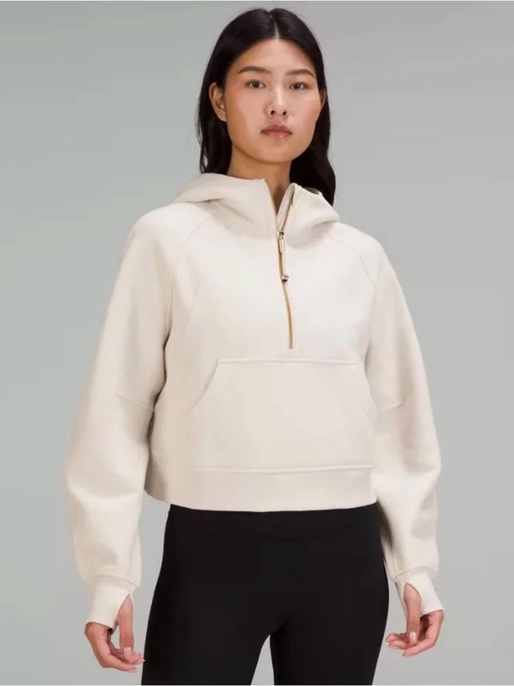 Lululemon Women's Half-Zip Hoodie S/XS - (limited edition gold zipper)